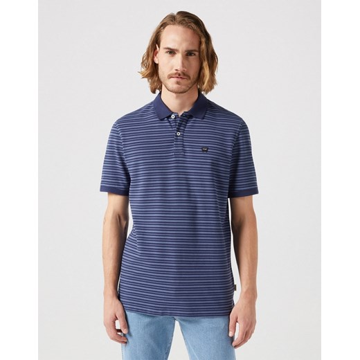 WRANGLER MĘSKA KOSZULKA WRANGLER SS STRIPE POLO NAVY 112351395 ze sklepu YouNeedit.pl w kategorii T-shirty męskie - zdjęcie 183858887
