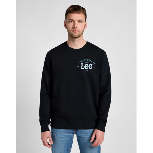 MESKA BLUZA LEE LOGO CREW SWS JET BLACK 112355660 ze sklepu YouNeedit.pl w kategorii Bluzy męskie - zdjęcie 183859036