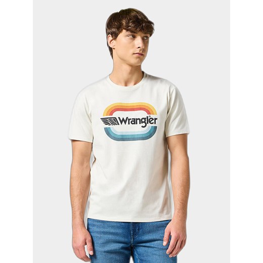 WRANGLER MĘSKA KOSZULKA WRANGLER GRAPHIC TEE VINTAGE WHITE 112355060 ze sklepu YouNeedit.pl w kategorii T-shirty męskie - zdjęcie 183859149