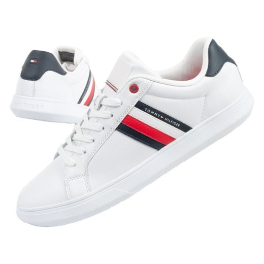 Buty Tommy Hilfiger FM0FM04921YBS białe ze sklepu ButyModne.pl w kategorii Trampki męskie - zdjęcie 183860667