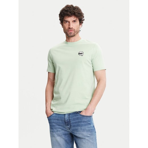 KARL LAGERFELD T-Shirt 755710 552224 Zielony Regular Fit ze sklepu MODIVO w kategorii T-shirty męskie - zdjęcie 183862586