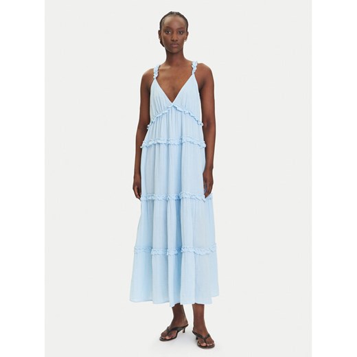 YAS Sukienka letnia Anina 26038014 Błękitny Regular Fit ze sklepu MODIVO w kategorii Sukienki - zdjęcie 183862598