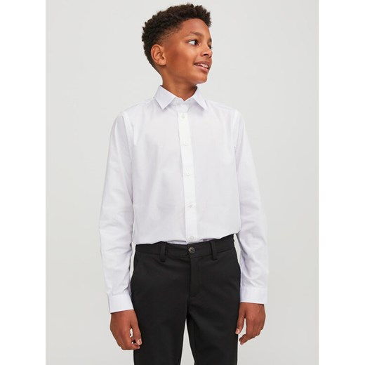 Jack&Jones Junior Koszula Joe 12252680 Biały Regular Fit ze sklepu MODIVO w kategorii Koszule chłopięce - zdjęcie 183862619