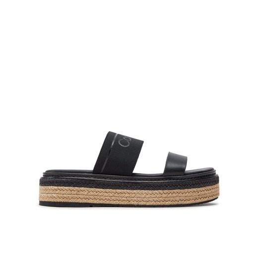 Calvin Klein Klapki Wedge Slide He HW0HW01966 Czarny Calvin Klein 37 MODIVO