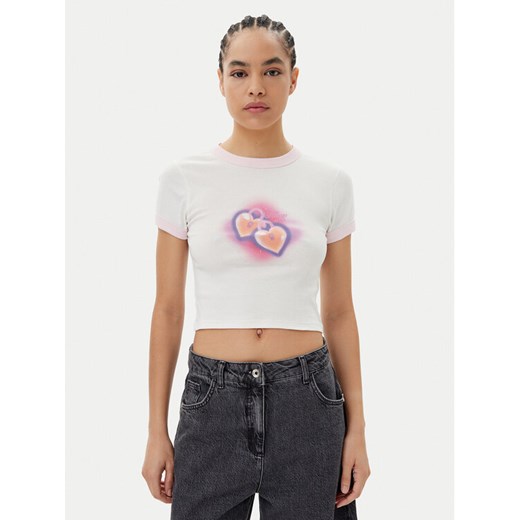 HUGO T-Shirt Dalia 50537476 Biały Slim Fit ze sklepu MODIVO w kategorii Bluzki damskie - zdjęcie 183862855