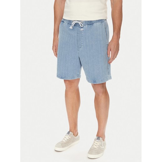 Mustang Szorty jeansowe Prague 1016652 Niebieski Loose Fit ze sklepu MODIVO w kategorii Spodenki męskie - zdjęcie 183862877