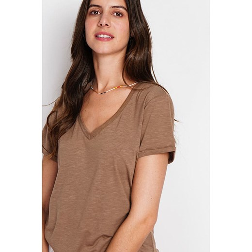 William de Faye Koszulka w kolorze jasnobrązowym William De Faye 36 wyprzedaż Limango Polska