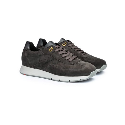 LLOYD Skórzane sneakersy &quot;Adron&quot; w kolorze antracytowym ze sklepu Limango Polska w kategorii Buty sportowe męskie - zdjęcie 183865326
