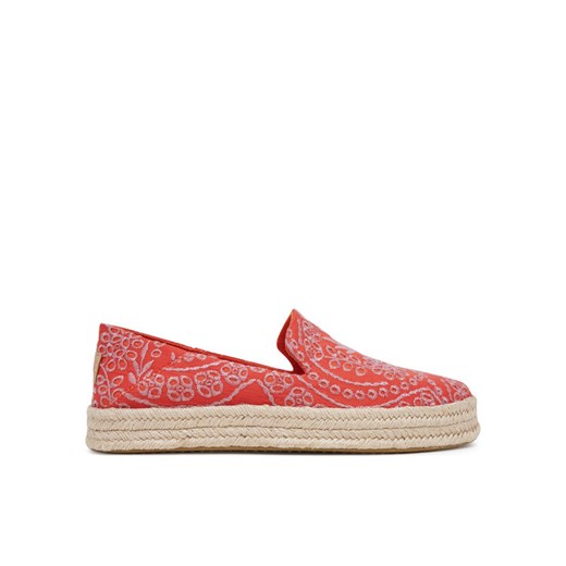 Espadryle Toms Carolina  10021871 Czerwony ze sklepu eobuwie.pl w kategorii Espadryle damskie - zdjęcie 183865688