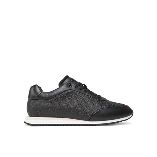 Sneakersy Calvin Klein Runner Lace Up Mono Pu HW0HW02574 Czarny ze sklepu eobuwie.pl w kategorii Buty sportowe damskie - zdjęcie 183865728