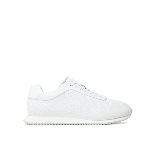 Sneakersy Calvin Klein Runner Lace Up Mono Pu HW0HW02574 Biały ze sklepu eobuwie.pl w kategorii Buty sportowe damskie - zdjęcie 183865735
