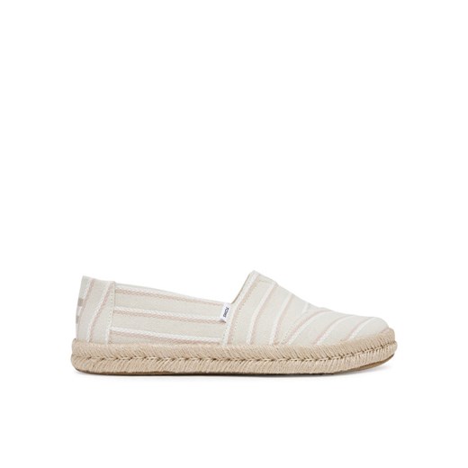 Espadryle Toms Natural Woven Stripes 10021816 Beżowy ze sklepu eobuwie.pl w kategorii Espadryle damskie - zdjęcie 183865746