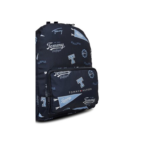 Plecak Tommy Hilfiger Th Essential Printed Backpack AU0AU01992 Granatowy Tommy Hilfiger 00 eobuwie.pl