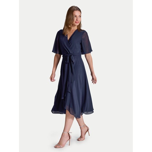 Swing Sukienka koktajlowa 5AI10200 Granatowy Regular Fit ze sklepu MODIVO w kategorii Sukienki - zdjęcie 183867239