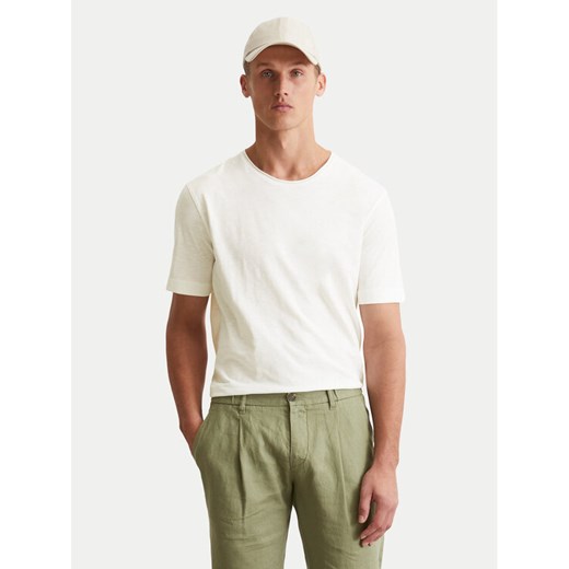 Marc O'Polo T-Shirt 536 2176 51270 Écru Regular Fit ze sklepu MODIVO w kategorii T-shirty męskie - zdjęcie 183867248