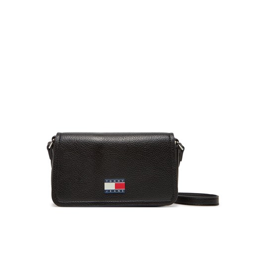 Tommy Jeans Torebka Tjw Must Flap Crossover AW0AW17553 Czarny ze sklepu MODIVO w kategorii Listonoszki - zdjęcie 183867346