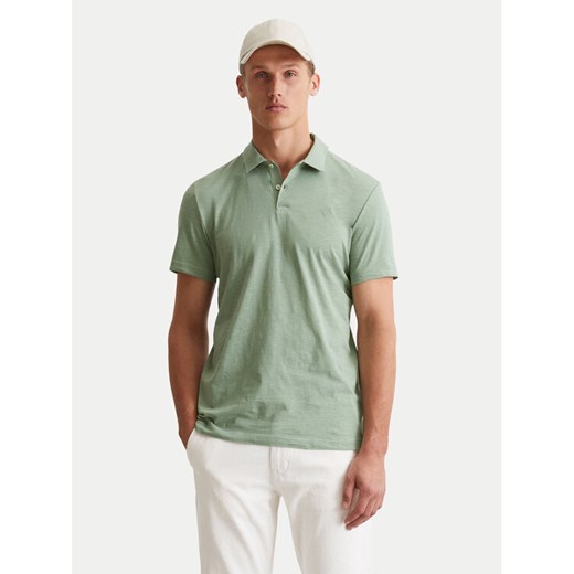 Marc O'Polo Polo 536 2176 53018 Zielony Shaped Fit ze sklepu MODIVO w kategorii T-shirty męskie - zdjęcie 183867359