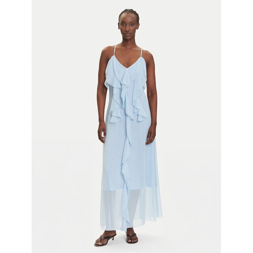 Vero Moda Sukienka wieczorowa Camille 10336405 Błękitny Regular Fit ze sklepu MODIVO w kategorii Sukienki - zdjęcie 183867375