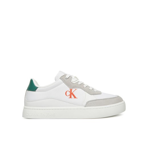 Calvin Klein Jeans Sneakersy Classic Cupsole Mg Nylon Mix YM0YM01304 Biały ze sklepu MODIVO w kategorii Buty sportowe męskie - zdjęcie 183867387