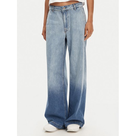 Please Jeansy P869200002 Niebieski Wide Leg ze sklepu MODIVO w kategorii Jeansy damskie - zdjęcie 183867427
