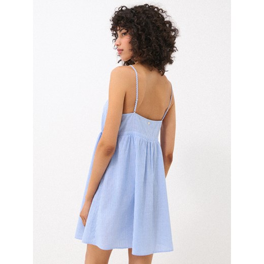 Mohito - Bawełniana koszula nocna w paski - niebieski Mohito XS Mohito