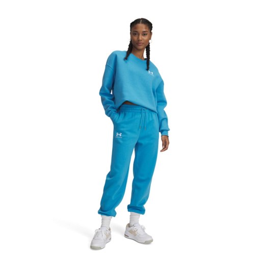 Damskie spodnie dresowe Under Armour UA Icon Fleece - niebieskie ze sklepu Sportstylestory.com w kategorii Spodnie damskie - zdjęcie 183870279