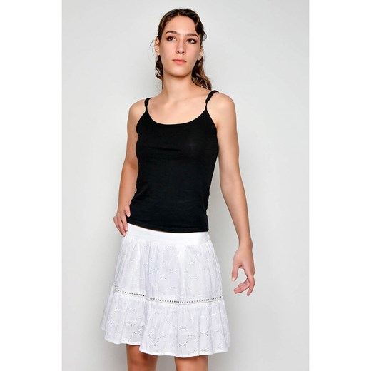 Spódnica H.H.G. bawełniana biała casual 