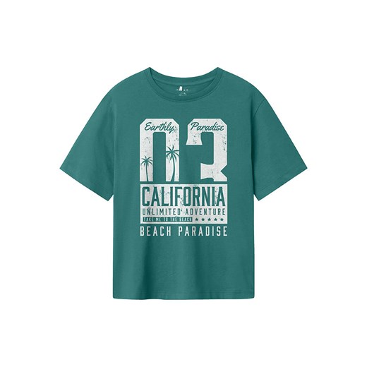 name it Koszulka &quot;Hirlan&quot; w kolorze zielonym ze sklepu Limango Polska w kategorii T-shirty chłopięce - zdjęcie 183871168