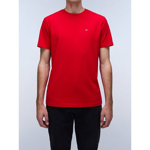 Napapijri Koszulka w kolorze czerwonym ze sklepu Limango Polska w kategorii T-shirty męskie - zdjęcie 183871198