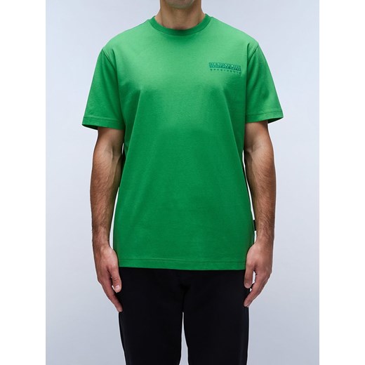 Napapijri Koszulka w kolorze zielonym ze sklepu Limango Polska w kategorii T-shirty męskie - zdjęcie 183871356