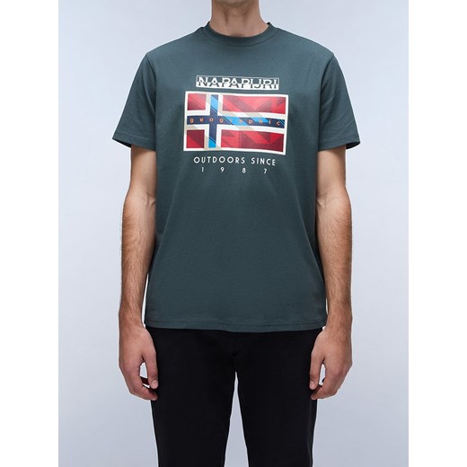 T-shirt męski Napapijri w sportowym stylu 