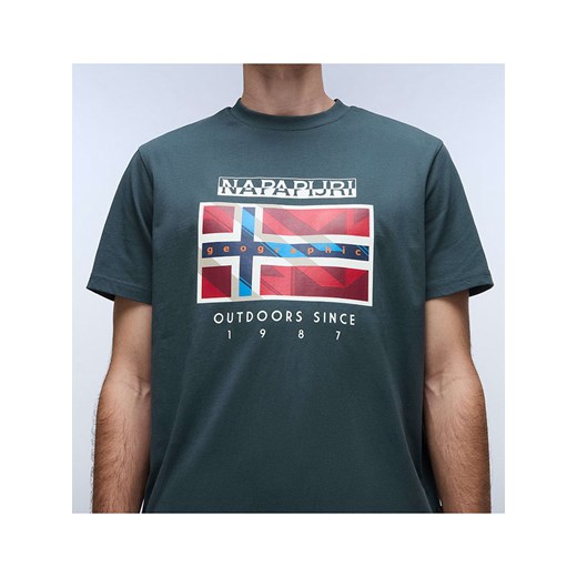 T-shirt męski Napapijri w sportowym stylu 