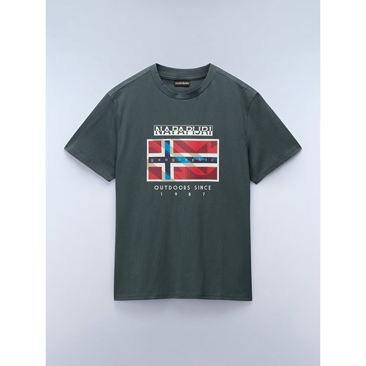 T-shirt męski Napapijri w sportowym stylu 