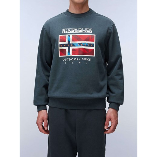 Napapijri Bluza w kolorze zielonym ze sklepu Limango Polska w kategorii Bluzy męskie - zdjęcie 183871398
