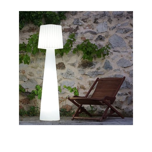lumisky Lampa zewnętrzna &quot;Lady&quot; w kolorze białym - wys. 110 cm ze sklepu Limango Polska w kategorii Oświetlenie ogrodowe - zdjęcie 183871416