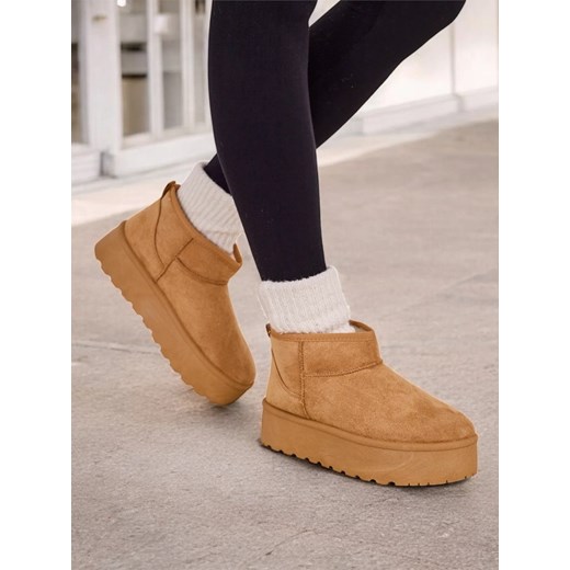 Royalfashion Krótkie buty a'la śniegowce damskie Havale ze sklepu royalfashion.pl w kategorii Śniegowce damskie - zdjęcie 183871708