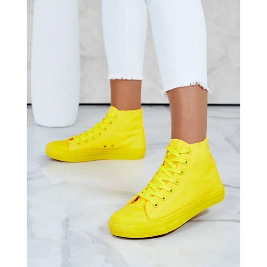 Royalfashion Wysokie trampki damskie Hollas ze sklepu royalfashion.pl w kategorii Trampki damskie - zdjęcie 183871788