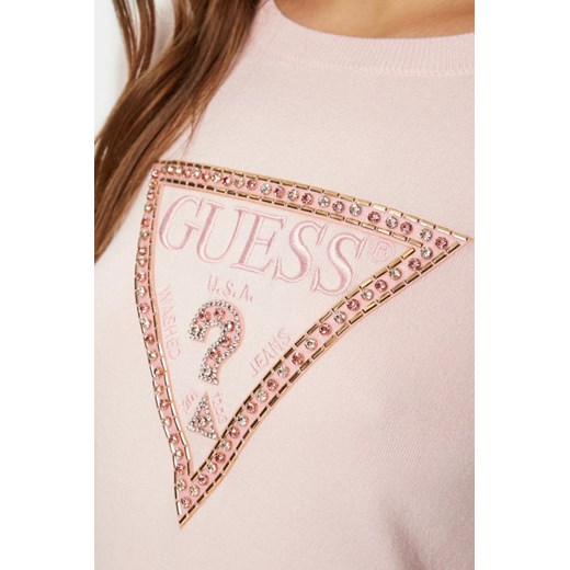 Sweter damski Guess z okrągłym dekoltem casual 