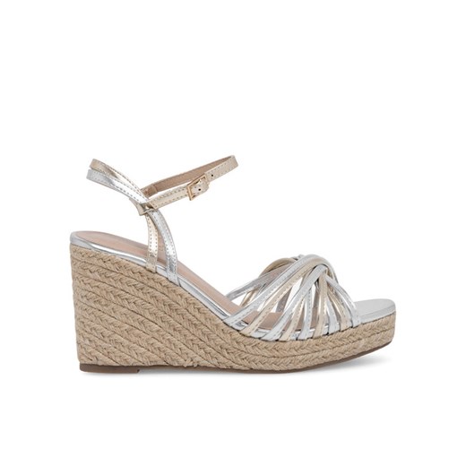 Espadryle DeeZee WYL2610-01 Srebrny ze sklepu eobuwie.pl w kategorii Sandały damskie - zdjęcie 183873278