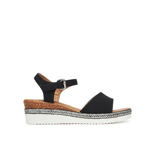 Espadryle Clara Barson WS2189-15 Czarny ze sklepu eobuwie.pl w kategorii Sandały damskie - zdjęcie 183873307