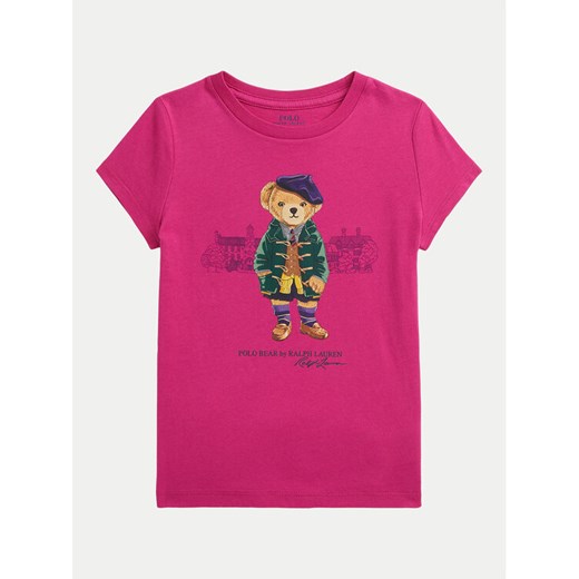 Polo Ralph Lauren T-Shirt 312951080001 Różowy Regular Fit ze sklepu MODIVO w kategorii Bluzki dziewczęce - zdjęcie 183874548