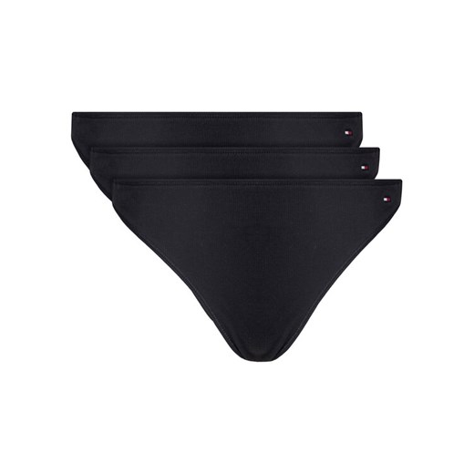 Tommy Hilfiger Komplet 3 par stringów UW0UW05752 Czarny ze sklepu MODIVO w kategorii Majtki damskie - zdjęcie 183874649
