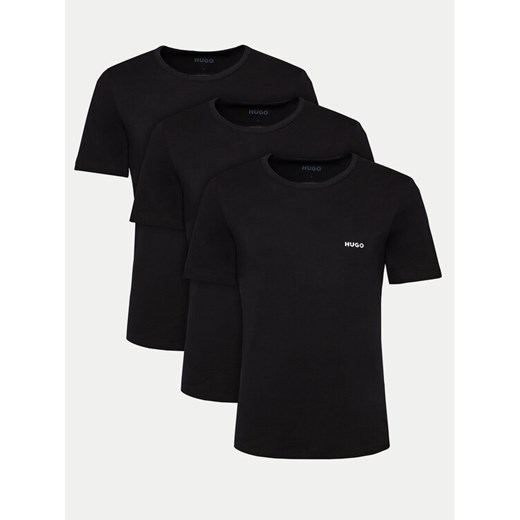 HUGO Komplet 3 t-shirtów 50480088 Czarny Regular Fit ze sklepu MODIVO w kategorii T-shirty męskie - zdjęcie 183874755