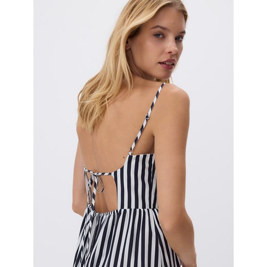 Reserved - Sukienka maxi w paski - granatowy Reserved M Reserved