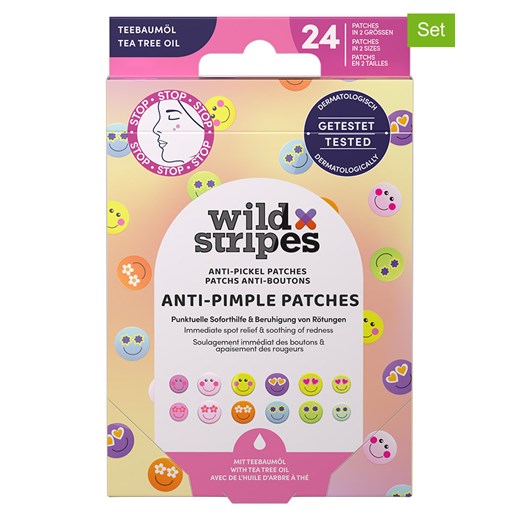 Wild Stripes Plastry (4 x 24 szt.) &quot;Smile Prevent&quot; na pryszcze ze sklepu Limango Polska w kategorii Uroda - zdjęcie 183877416