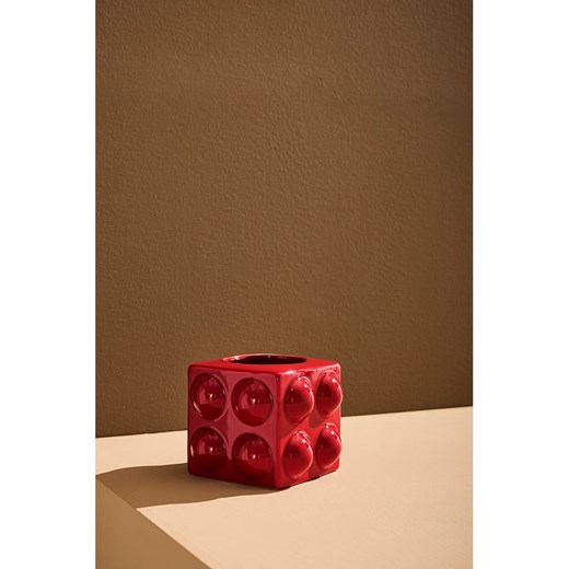 Jotex Wazon &quot;Boo&quot; w kolorze czerwonym - 15 x 15 cm ze sklepu Limango Polska w kategorii Wazony - zdjęcie 183877657