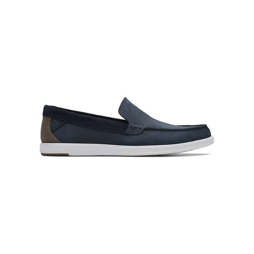 Clarks Skórzane mokasyny &quot;Bratton&quot; w kolorze granatowym ze sklepu Limango Polska w kategorii Mokasyny męskie - zdjęcie 183878729
