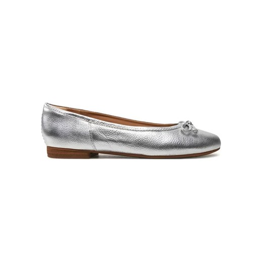 Clarks Skórzane baleriny &quot;Fawna&quot; w kolorze srebrnym ze sklepu Limango Polska w kategorii Balerinki - zdjęcie 183878809