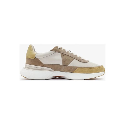 Clarks Skórzane sneakersy &quot;Craft Pace&quot; w kolorze beżowo-jasnobrązowym ze sklepu Limango Polska w kategorii Buty sportowe męskie - zdjęcie 183878838