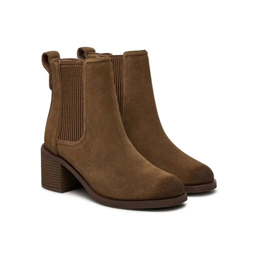 Clarks Skórzane sztyblety &quot;Chamberly Top&quot; w kolorze jasnobrązowym ze sklepu Limango Polska w kategorii Botki - zdjęcie 183878846